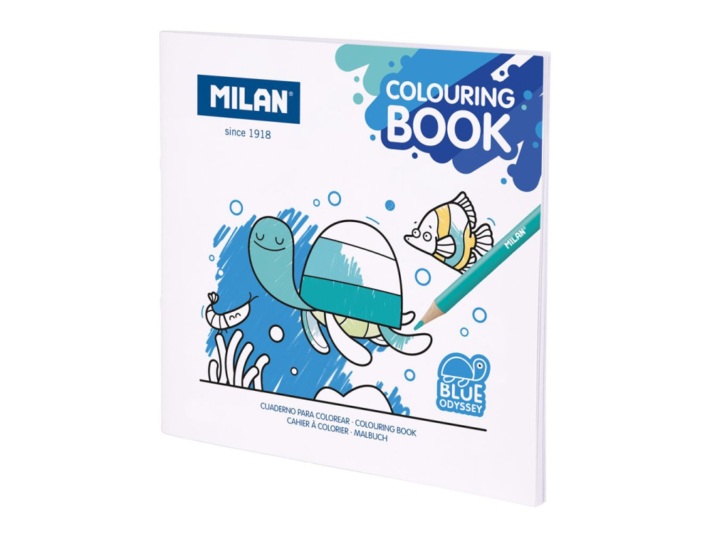 Coloring Book Blue Odyssey - Milan - 20 drawings