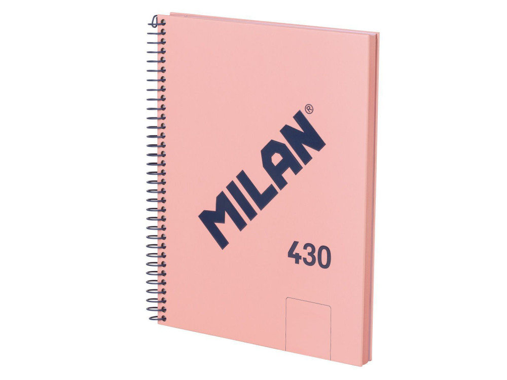 Spiral notebook A5 - Milan - pink, smooth, 95 g/m2