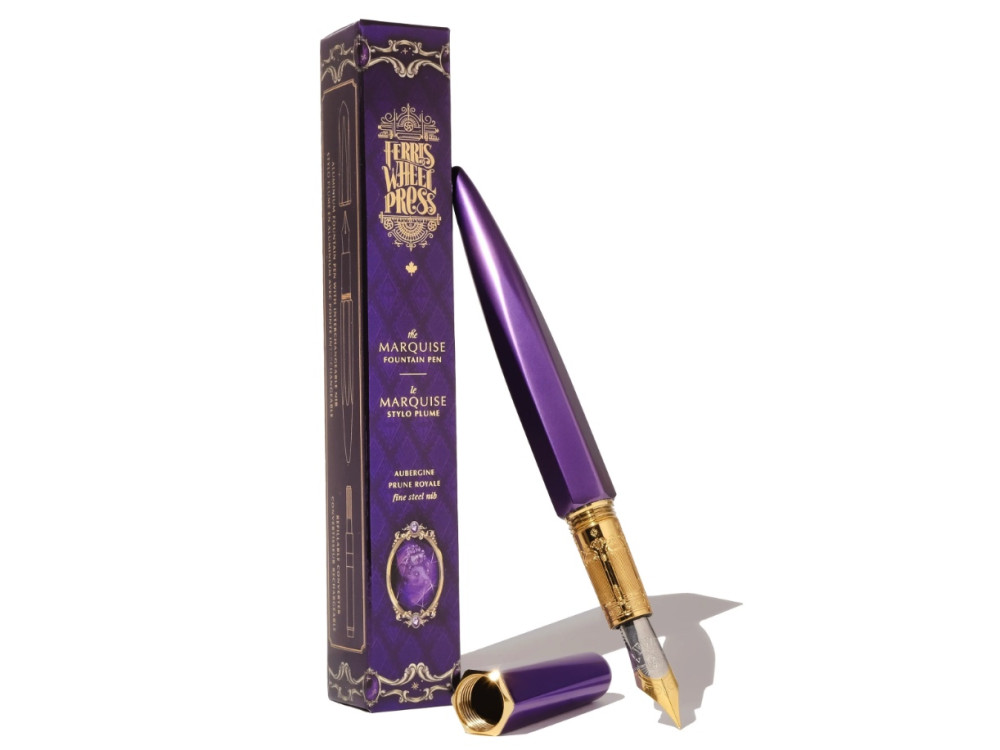 Aluminium Marquise Fountain Pen - Ferris Wheel Press - Aubergine, M