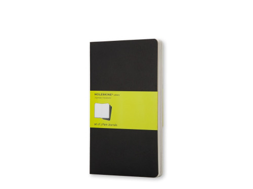 Cahier - Journal - Plain Black - Pocket 3 pcs