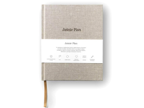Undated Planner Jaśnie Plan - linen