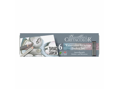 Watercolor Graphite Pocket Set - Cretacolor - 6 pcs.