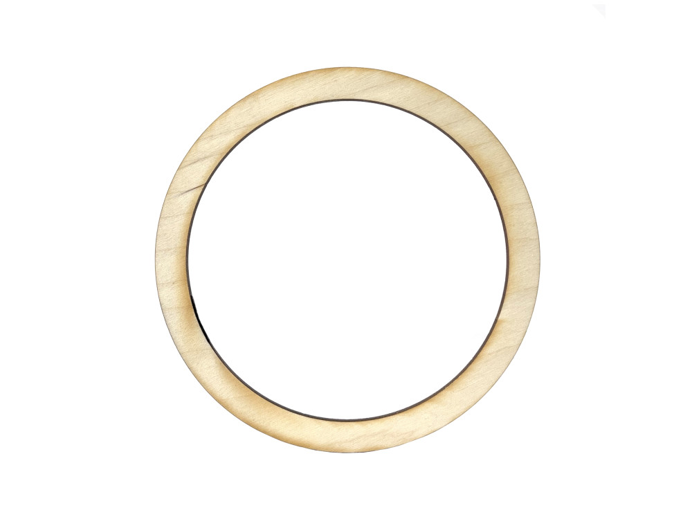 Wooden hoop, base for wreaths, macrames and dream catchers - Simply Crafting - dia. 12 cm
