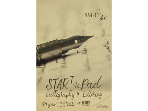 Blok do kaligrafii i letteringu Start Pad - SM-LT - w kropki, A5, 90 g/m2, 30 ark.