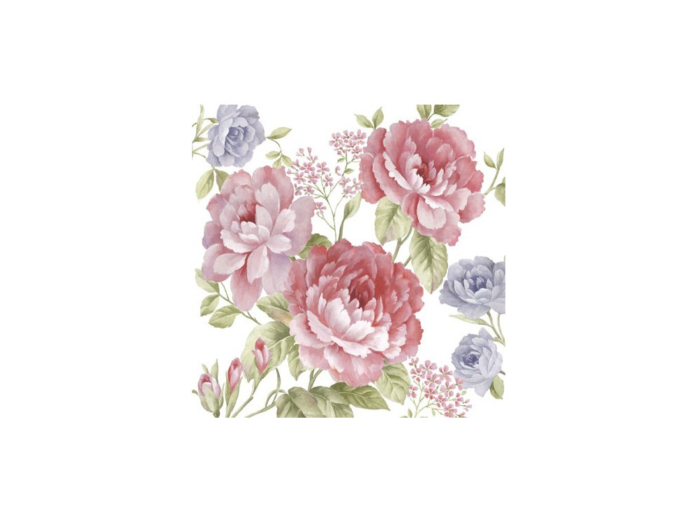 20 Paper Napkins MIRACLE ROSE Decoration Purple Spring Flowers Decoupage Lunch 20 Paper Napkins MIRACLE ROSE Decoration Purple Spring Flowers Decoupage Lunch
