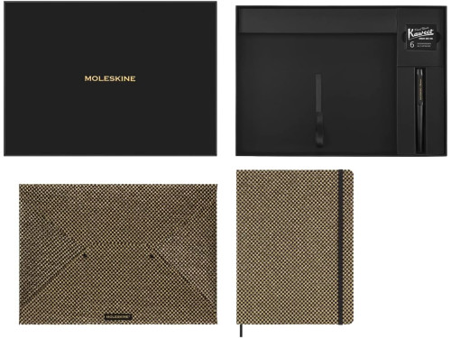 Shine Metallic Collector's Box - Moleskine x Kaweco - gold 70g/m2