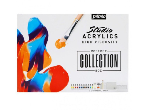 Set of Coffret Collection Studio Acrylics - Pébéo - 23 pcs.