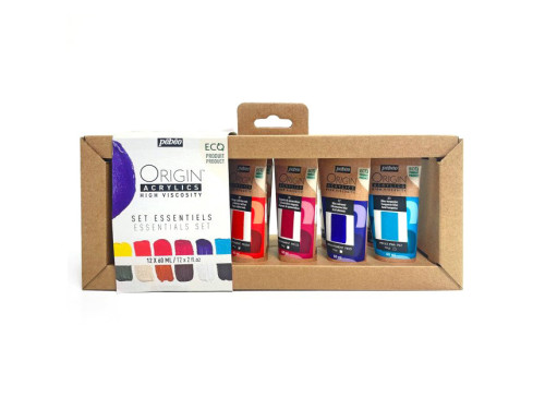Zestaw farb akrylowych Origin Acrylics Essentials - Pébéo - 12 kolorów x 60 ml