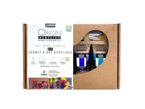 Origin Acrylics High Viscosity acrylic paints with accessories - Pébéo - 11 pcs.