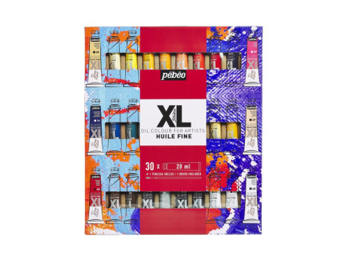 Zestaw farb olejnych Studio XL - Pébéo - 30 kolorów x 20 ml