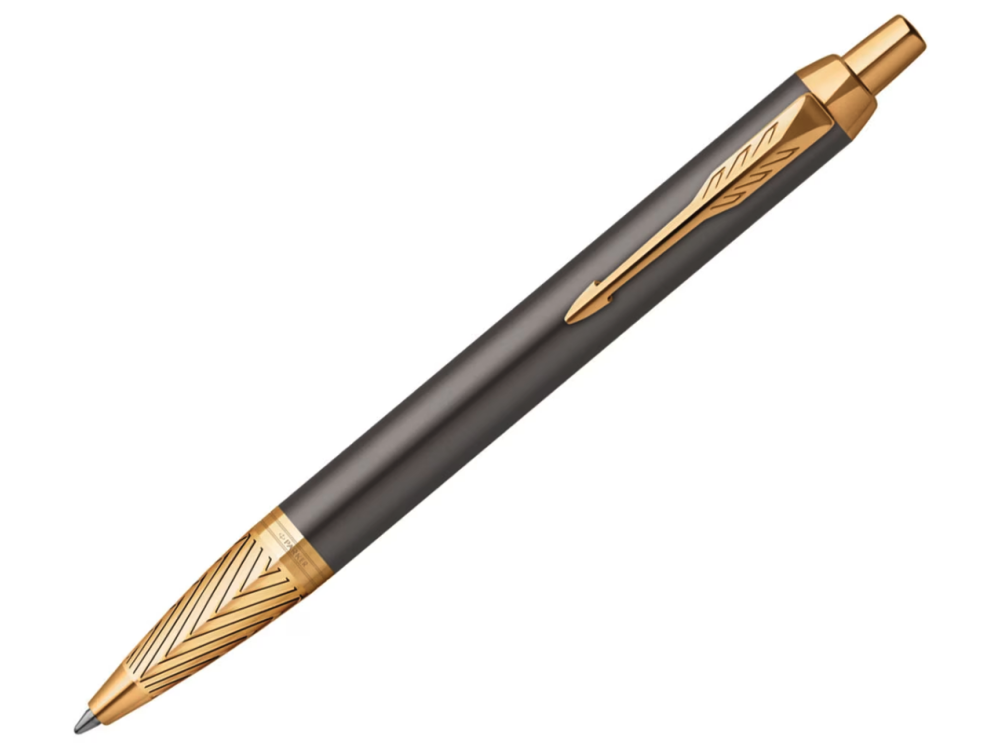 Długopis IM Pioneer w etui - Parker - Grey & Gold Trim