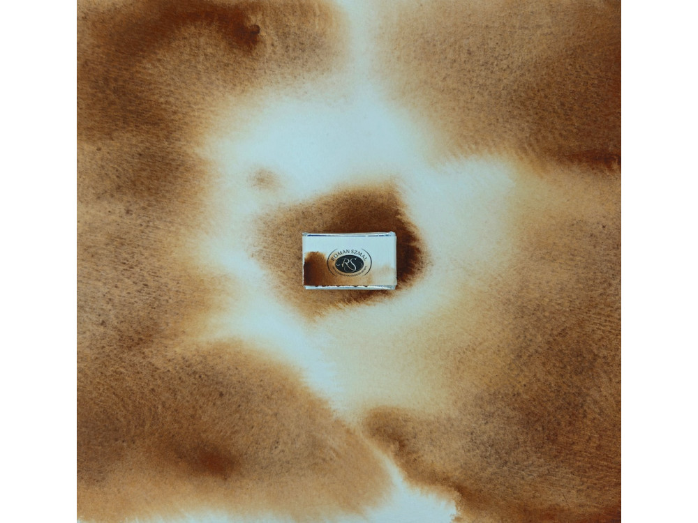 Farba akwarelowa Aquarius - Roman Szmal - 139, Burnt Sienna, kostka