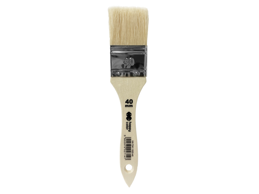 Hog bristle flat brush - Happy Color - no. 40