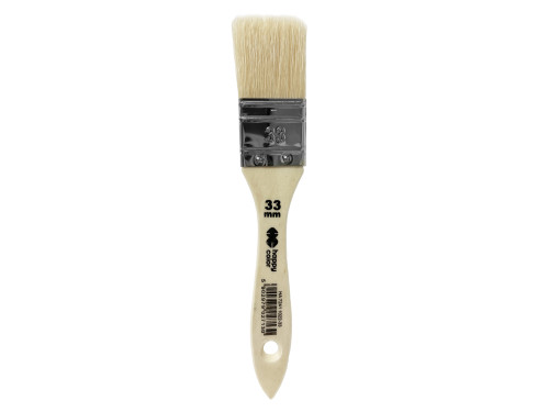 Hog bristle flat brush - Happy Color - no. 33
