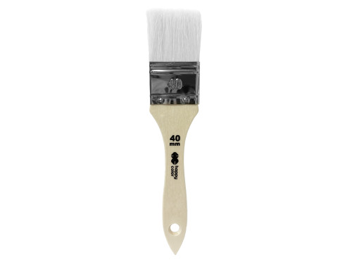 Synthetic nylon flat brush - Happy Color - no. 40
