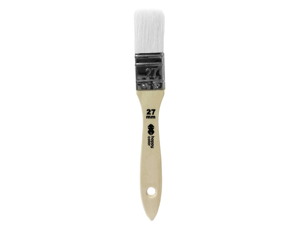 Synthetic nylon flat brush - Happy Color - no. 27