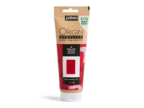 Farba akrylowa Origin Acrylics - Pébéo - 09, Carmine Red, 120 ml