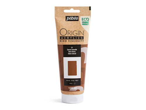 Farba akrylowa Origin Acrylics - Pébéo - 31, Raw Sienna, 120 ml