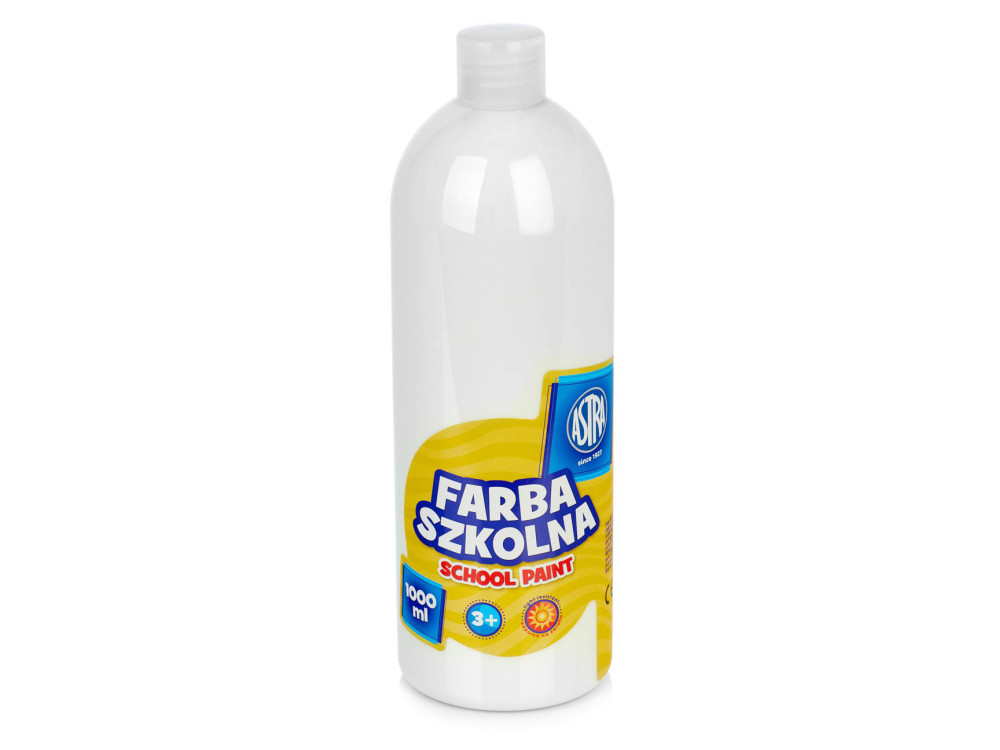 School poster paint - Astra - white, 1000 ml