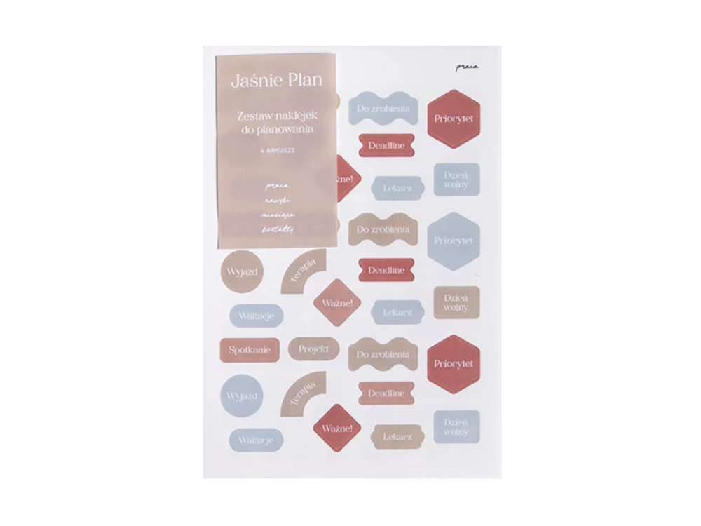 Planning stickers - Jaśnie Plan