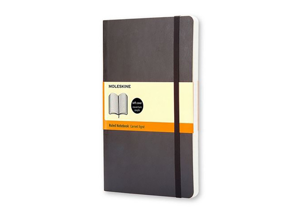 Ruled notebook Classic 13 x 21 cm - Moleskine - Black softcover