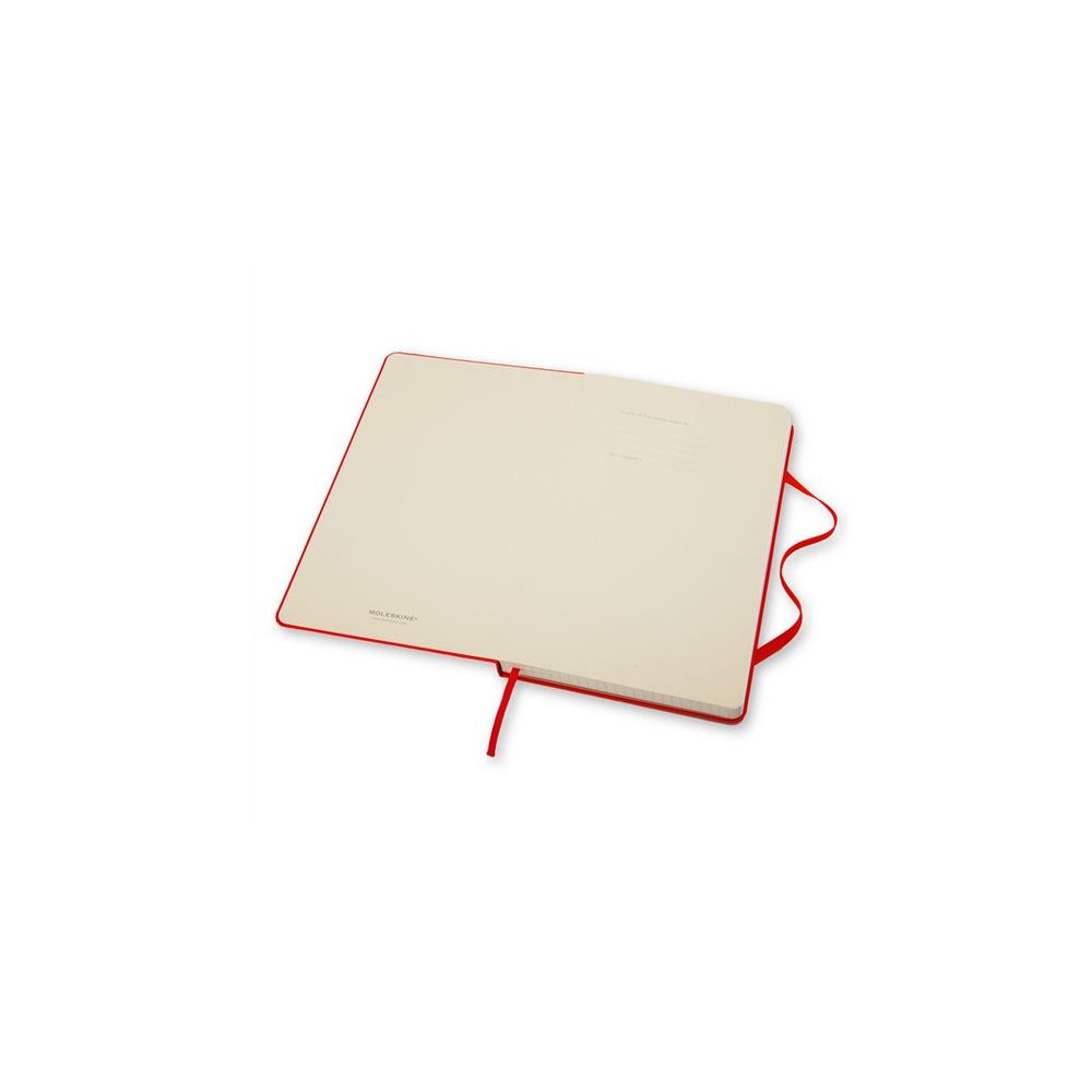 Squared notebook Classic 13 x 21 cm - Moleskine - Red, softcover