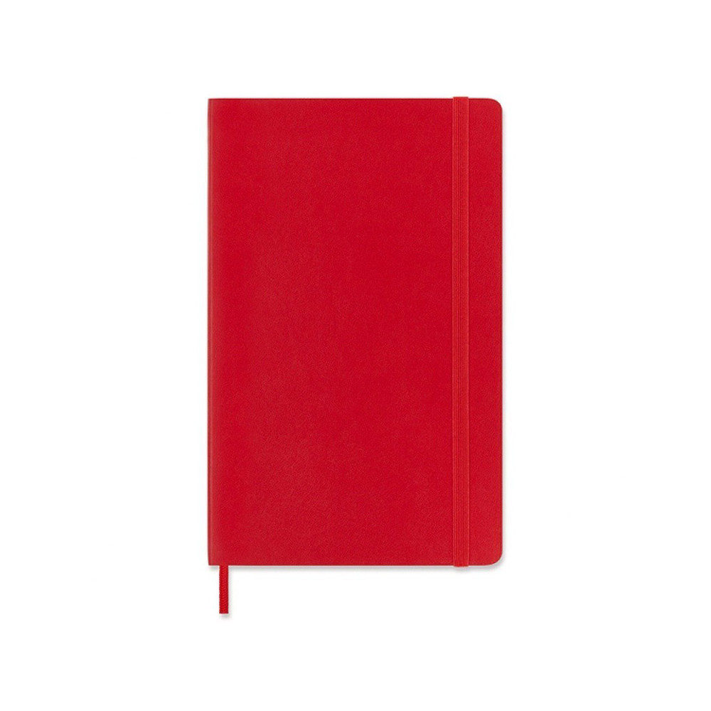 Squared notebook Classic 13 x 21 cm - Moleskine - Red, softcover