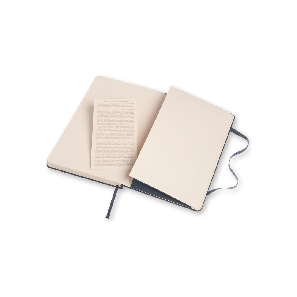 Notatnik gładki Classic 13 x 21 cm - Moleskine - granatowy, twarda okładka