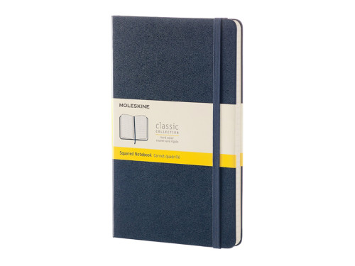 Squared notebook Classic 13 x 21 cm - Moleskine - Sapphire Blue hardcover