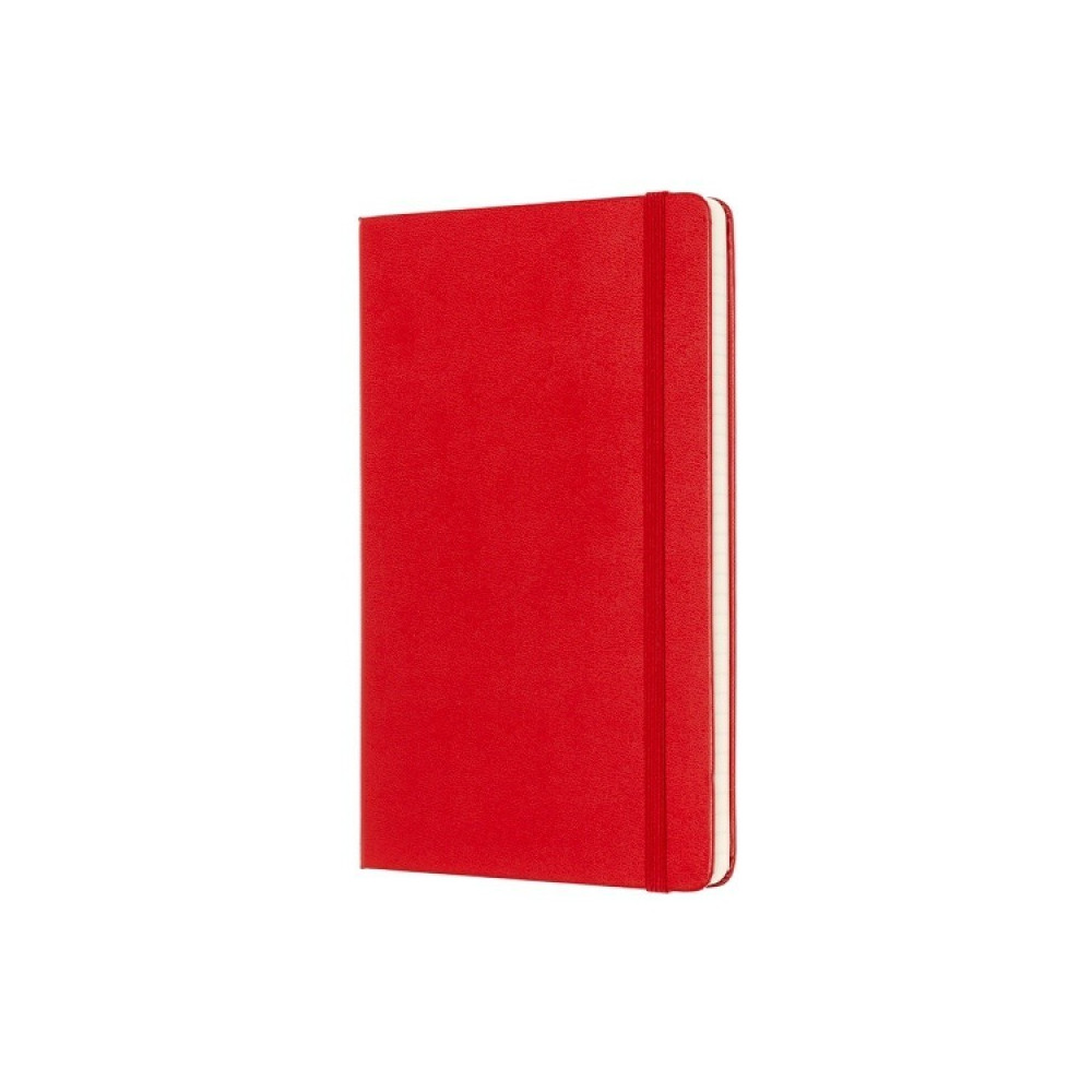 Notatnik w kratkę Classic 13 x 21 cm - Moleskine - czerwony, twarda okładka