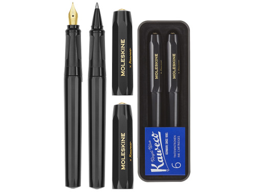 Set of fountain pen and ballpoint pen - Kaweco x Moleskine - Black