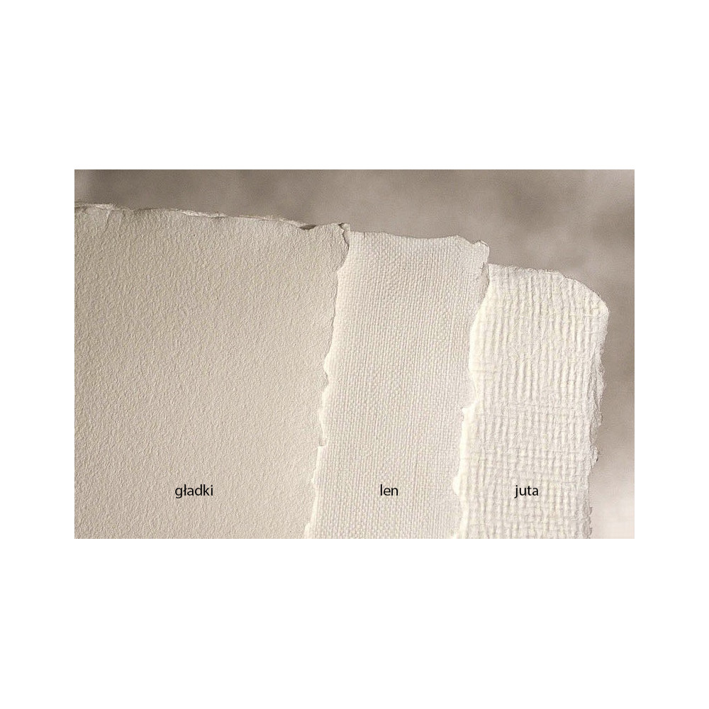 Handmade paper - Kalander - white, smooth, A5
