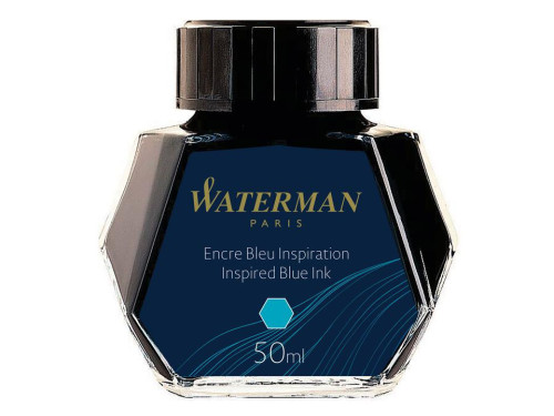 Ink for fountain pens - Waterman - Light Blue, 50 ml