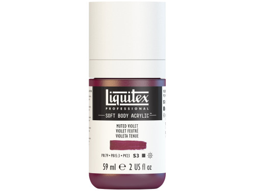 Acrylic Soft Body paint - Liquitex - Muted Violet, 59 ml