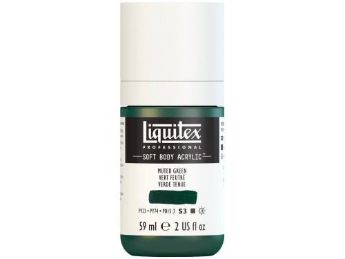 Acrylic Soft Body paint - Liquitex - Muted Green, 59 ml