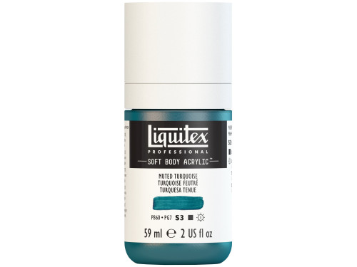 Acrylic Soft Body paint - Liquitex - Muted Turquoise, 59 ml