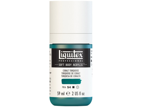 Acrylic Soft Body paint - Liquitex - Cobalt Turquoise, 59 ml