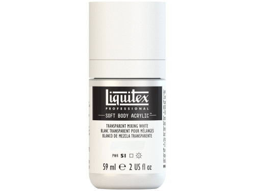 Acrylic Soft Body paint - Liquitex - Transparent Mixing White, 59 ml