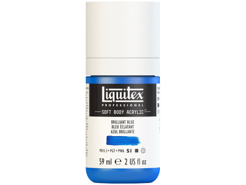 Acrylic Soft Body paint - Liquitex - Brilliant Blue, 59 ml