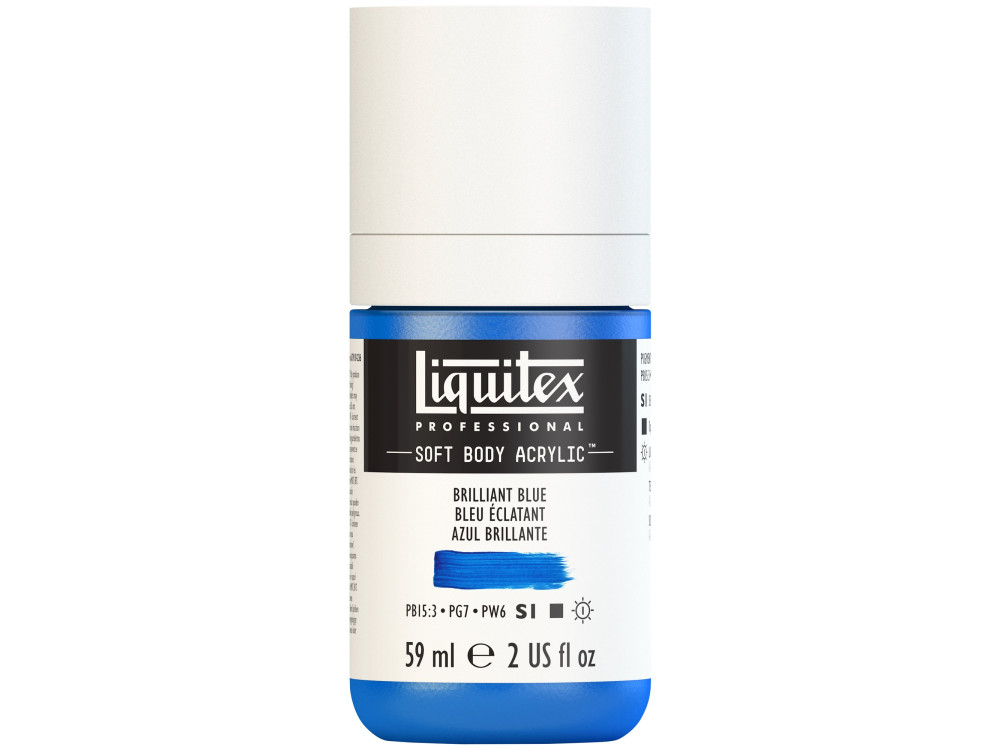 Acrylic Soft Body paint - Liquitex - Brilliant Blue, 59 ml