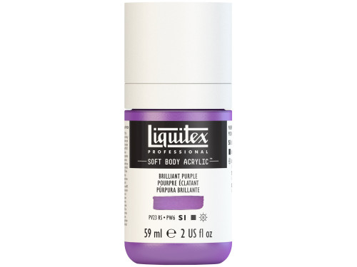 Farba akrylowa Soft Body - Liquitex - Brilliant Purple, 59 ml