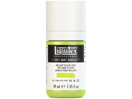 Acrylic Soft Body paint - Liquitex - Brilliant Yellow Green, 59 ml