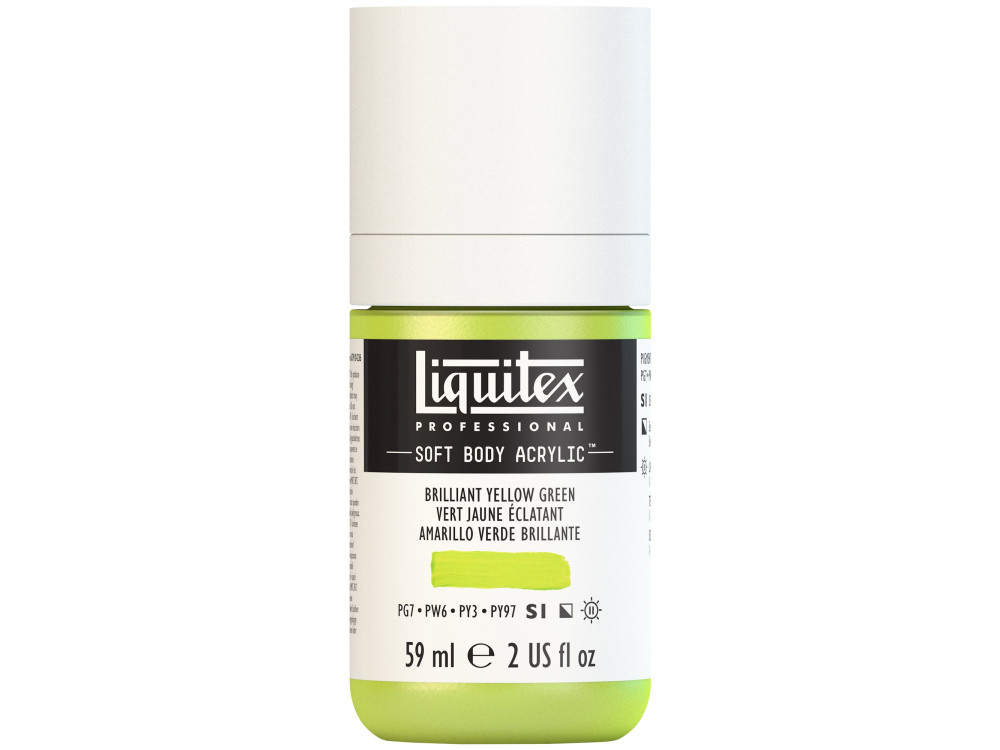 Acrylic Soft Body paint - Liquitex - Brilliant Yellow Green, 59 ml