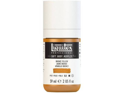 Acrylic Soft Body paint - Liquitex - Bronze Yellow, 59 ml