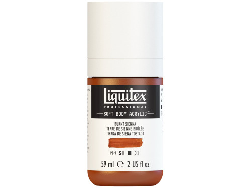 Acrylic Soft Body paint - Liquitex - Burnt Sienna, 59 ml