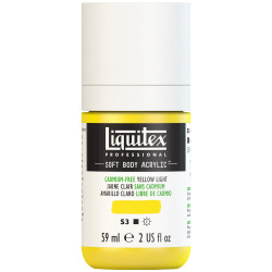 Acrylic Soft Body paint - Liquitex - Cadmium Free Yellow Light, 59 ml