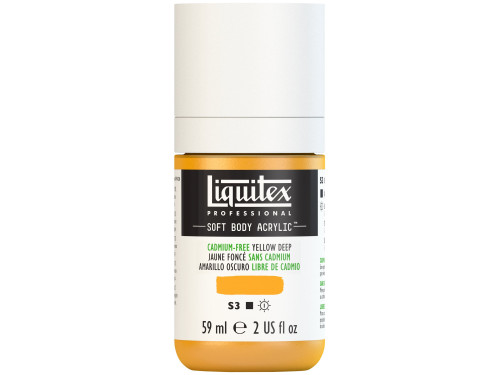 Farba akrylowa Soft Body - Liquitex - Cadmium Free Yellow Deep, 59 ml