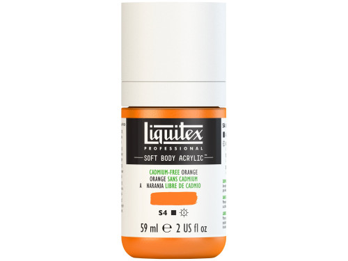 Farba akrylowa Soft Body - Liquitex - Cadmium Free Orange, 59 ml