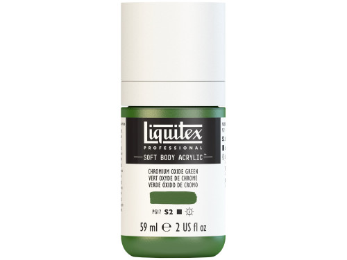 Farba akrylowa Soft Body - Liquitex - Chromium Oxide Green, 59 ml