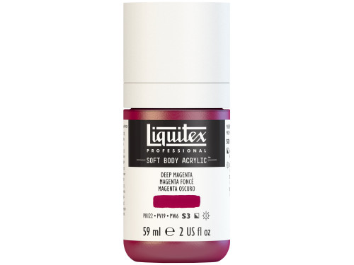Farba akrylowa Soft Body - Liquitex - Deep Magenta, 59 ml